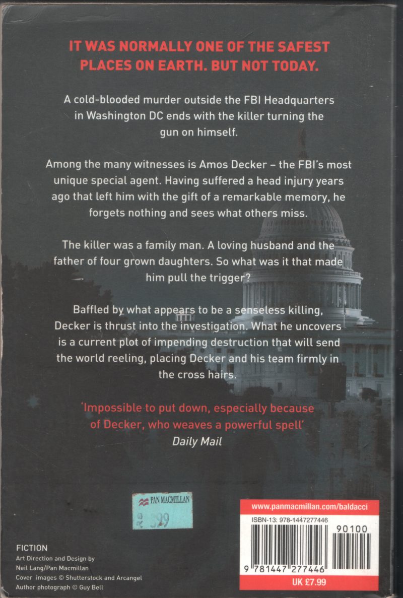 THE FIX by DAVID BALDACCI - Image 2