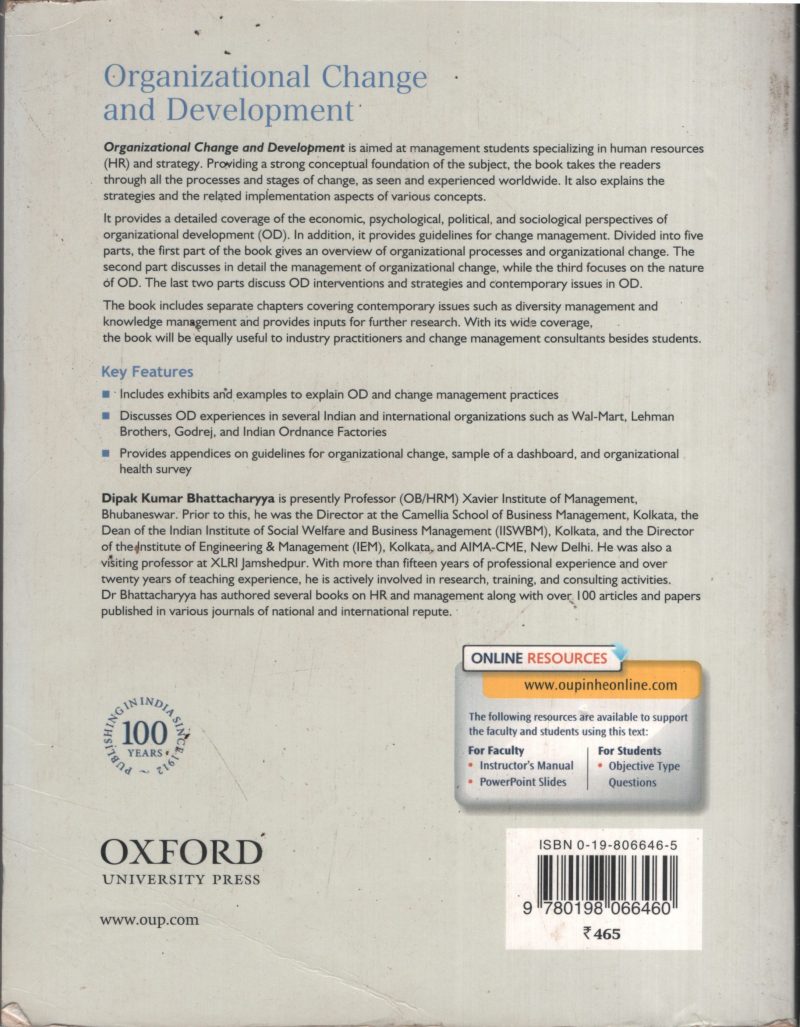 Organizational Changes and Development BY Dipak kumar Battarcharya - Image 2