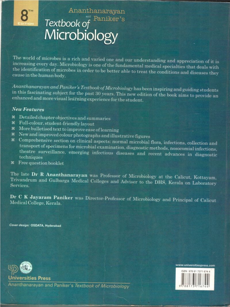 Text book of Microbiology BYAnathanarayanan Panicker - Image 2