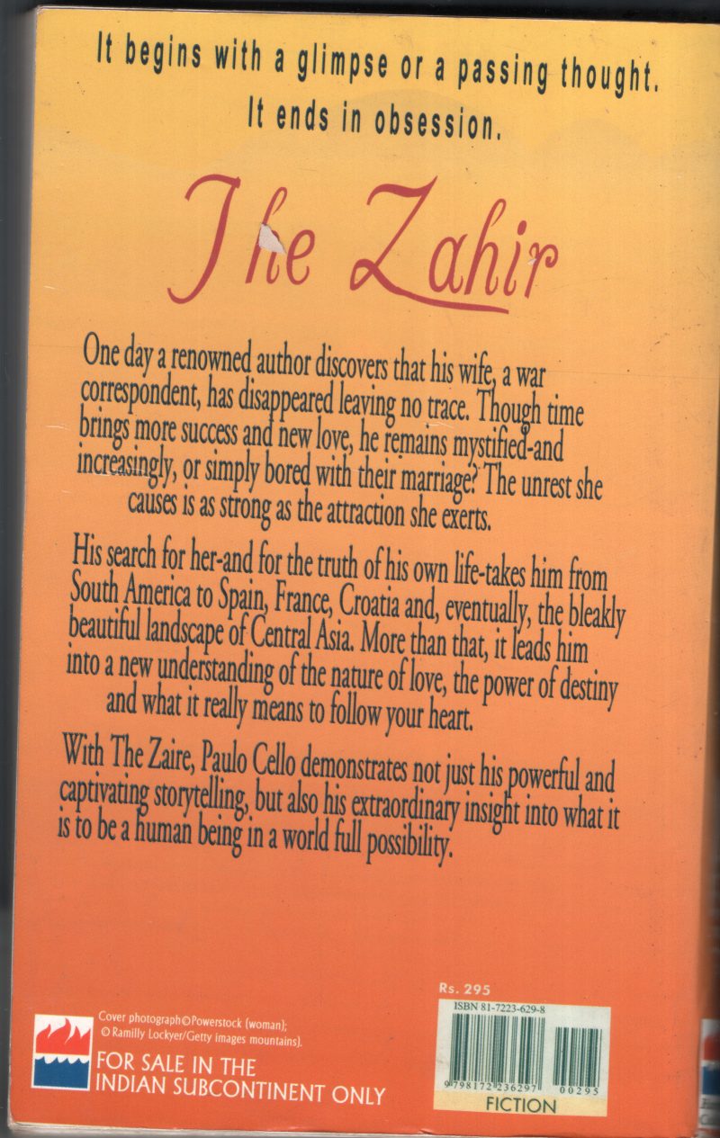 The Zahir BY Paulo Coelho - Image 2
