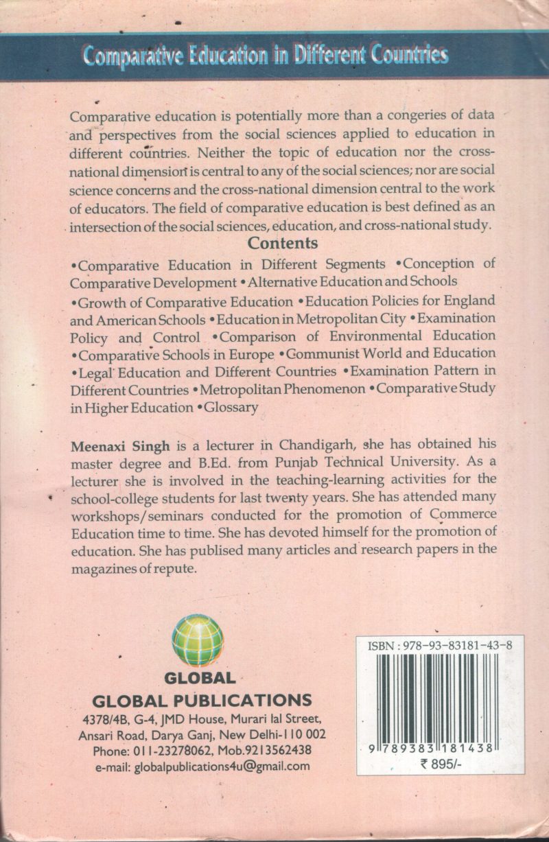 Comparative Education In Different Countries BY Meenaxi Singh - Image 2