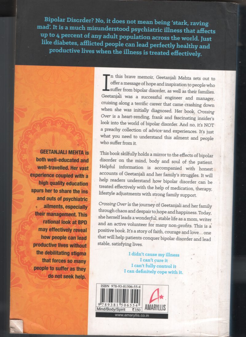Crossing Over- From Mental Illness to Mental Welness BY Geetanjali Mehta - Image 2