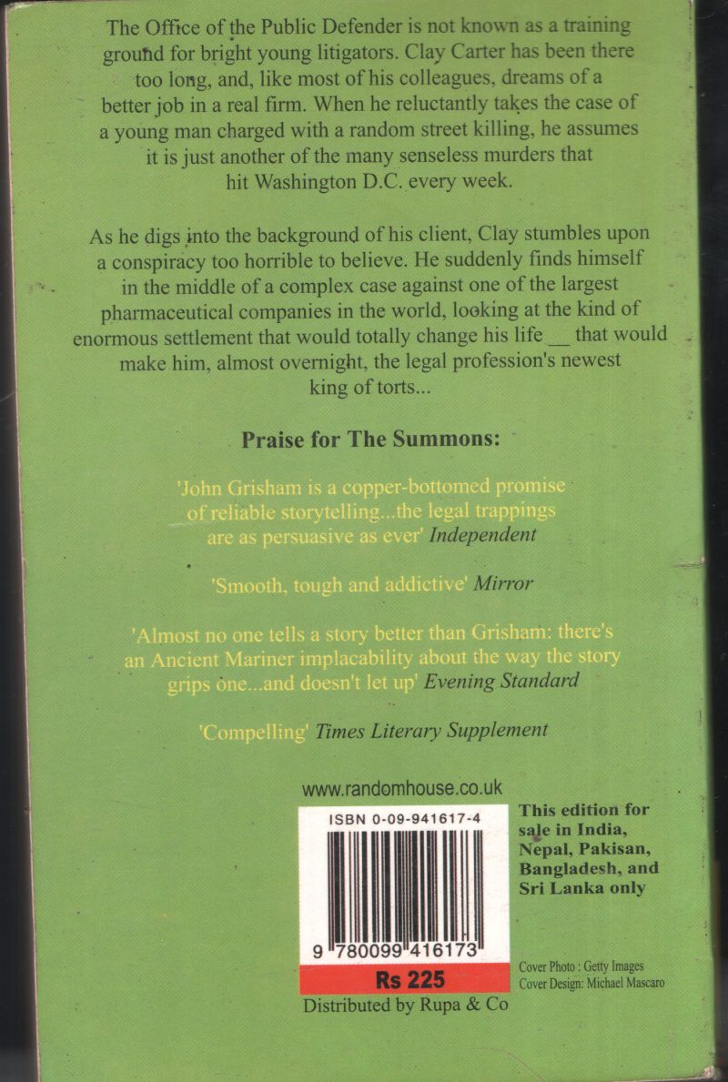 John Grisham- The King Of Torts BY John Girsham - Image 2