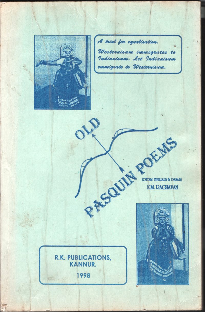 old Pasquin Poem BY K.M.Ragahavan