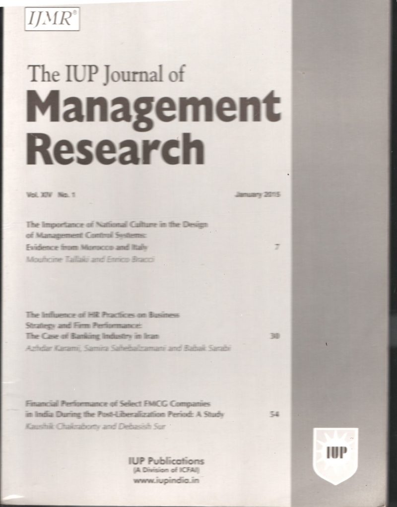 Management Research BY IUP