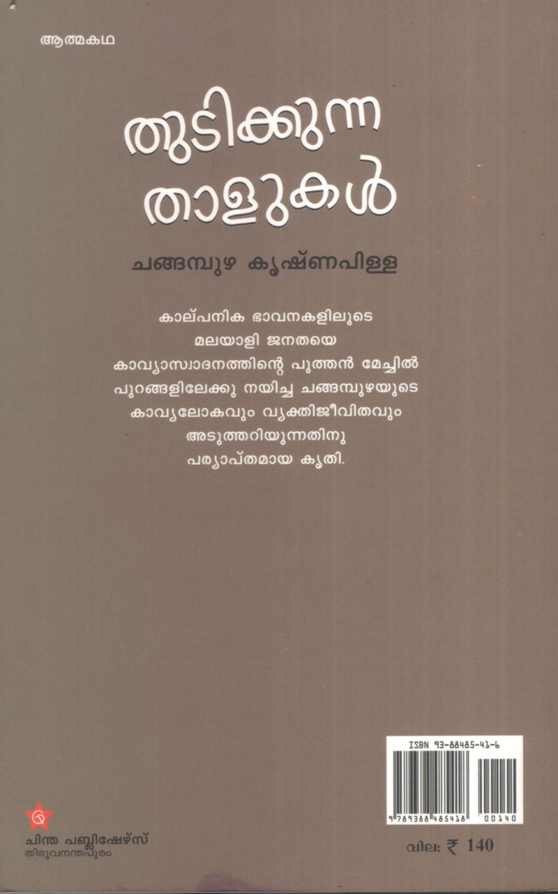 Thutikkunna Thalukal by Changambuzha Krishnapillai - Image 2