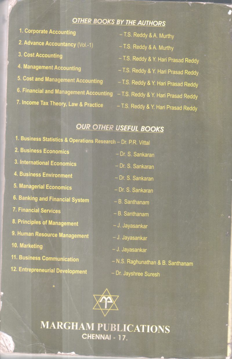 FINANCIAL ACCOUNTING BY T.S. REDDY AND A. MURTHY - Image 2