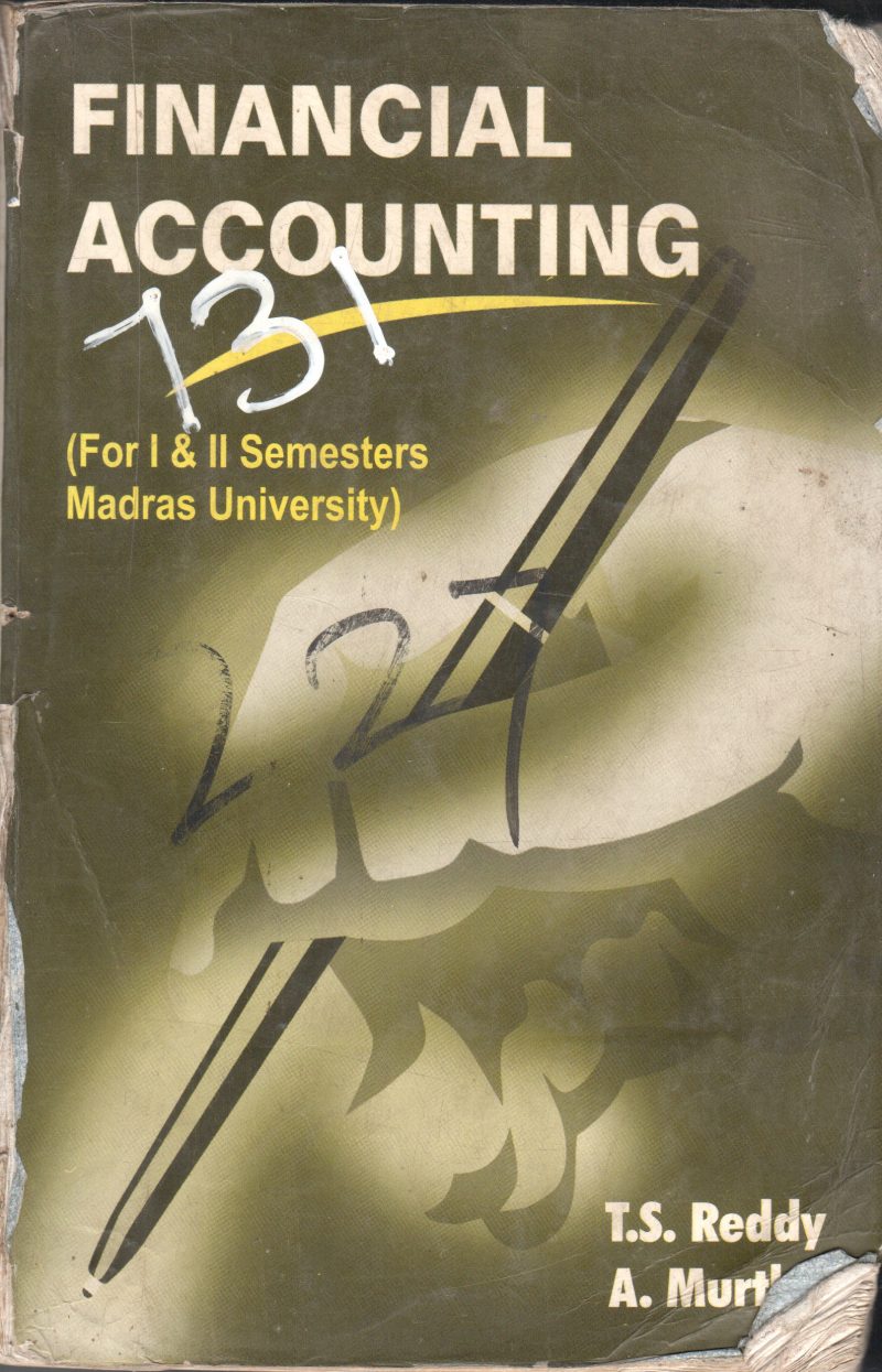 FINANCIAL ACCOUNTING BY T.S. REDDY AND A. MURTHY