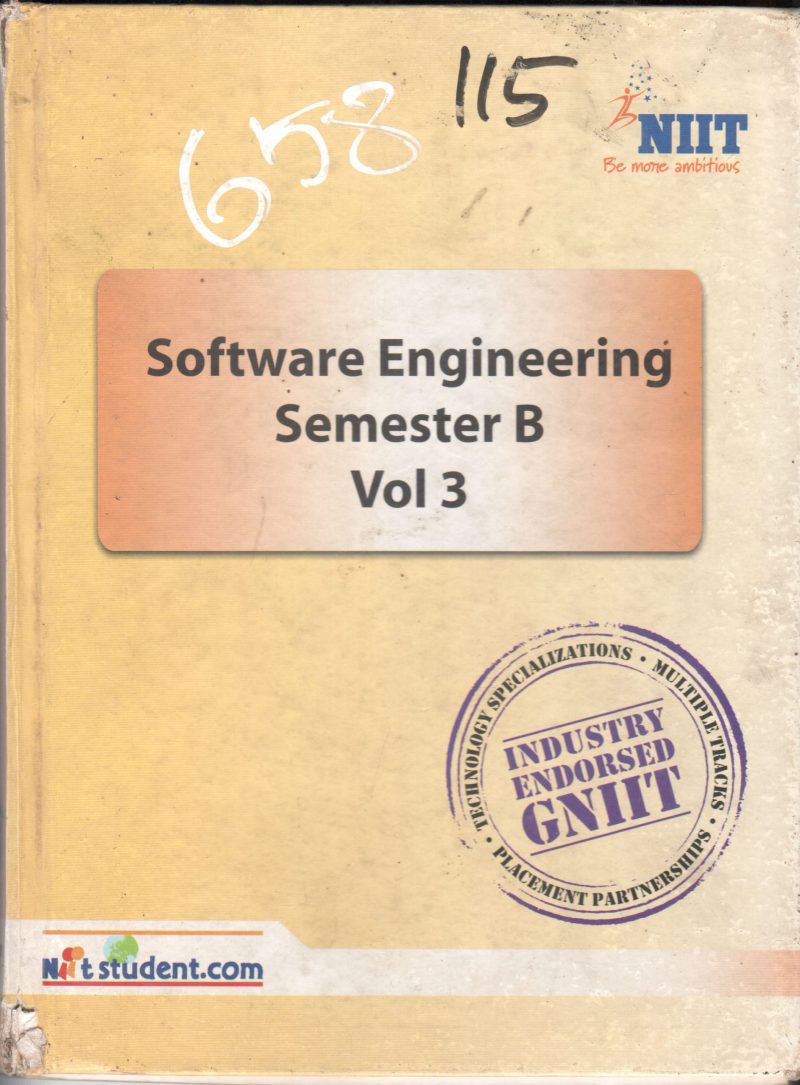 SOFTWARE ENGINEERING SEM B V3 BY NIIT