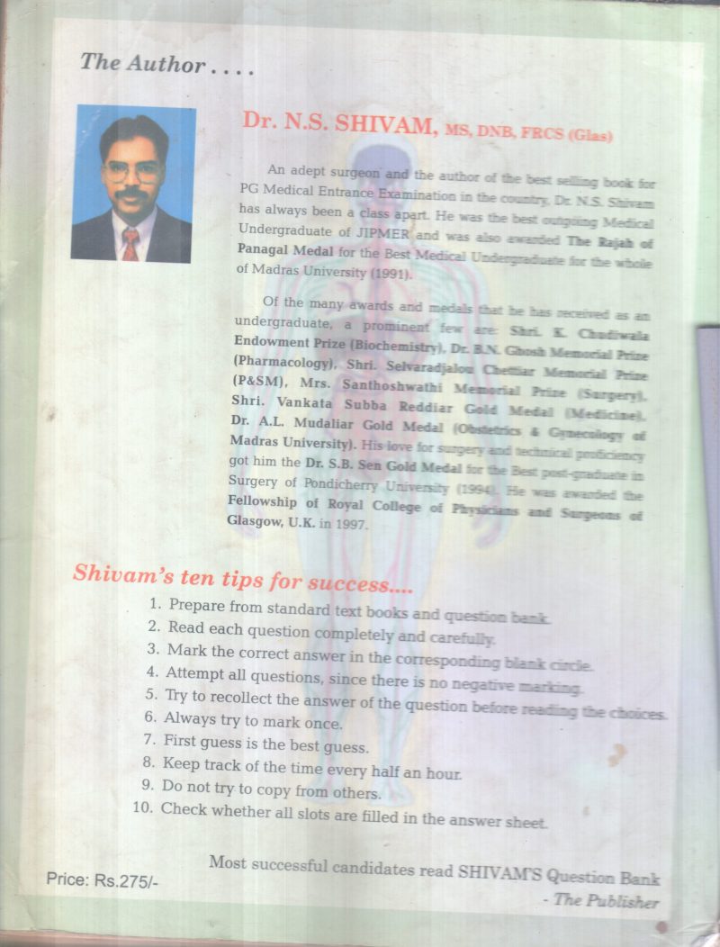 MBBS ENTRANCE EXAMINATION BY DR.N.S.SHIVAM - Image 2