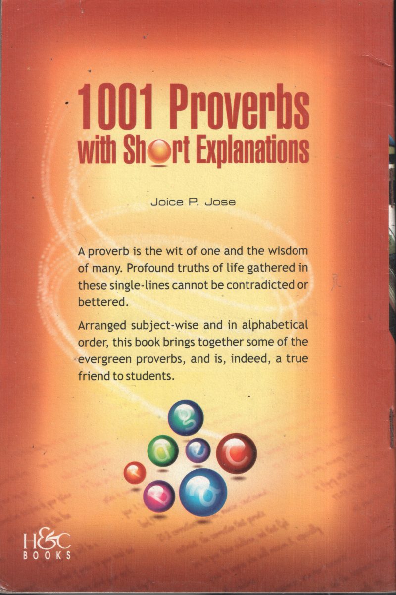 1001 Proverbs With short Explanation BY Joice . p.Jose - Image 2
