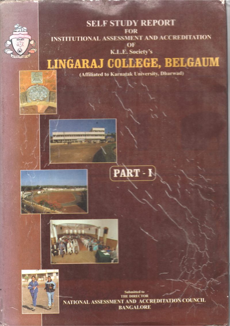 Self Study Report( Lingaraj College Belgaum) BY Group Of Editors