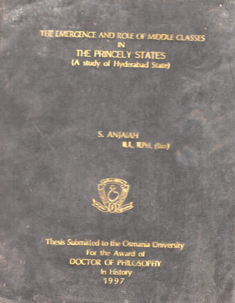 The Emergence And Role Of Middle Classes BY S.Anjanh