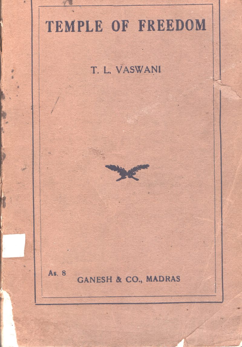 Temple Of Freedom BY T L Vaswani