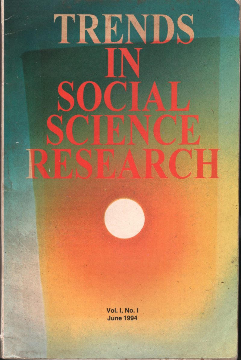 Trends In Social Science Research BY Group Of Editors
