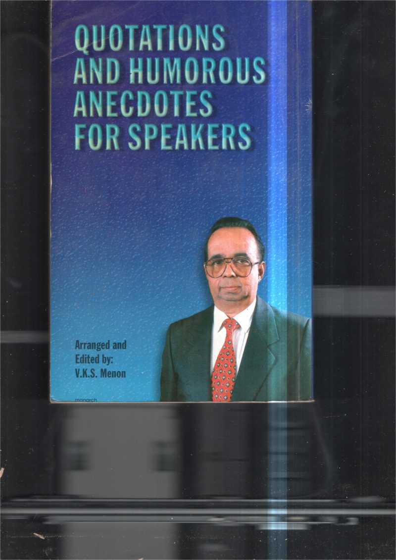 quotations And Humorous Anecdotes For Spearkers BY V KS Menon - Image 2