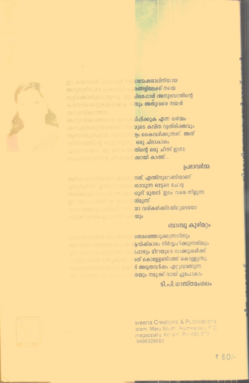 Nivedhithayude Nerkazchakal By Meena Shuranadu - Image 2