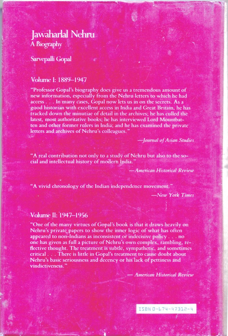 Jawaharlal Nehru BY Sarvepalli Gopal - Image 2