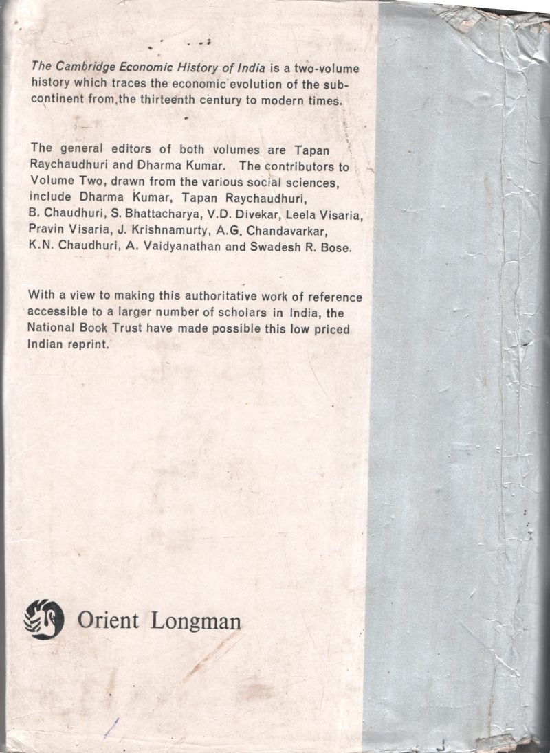 The Cambridge Economic History of India BY Dharma Kumar - Image 2