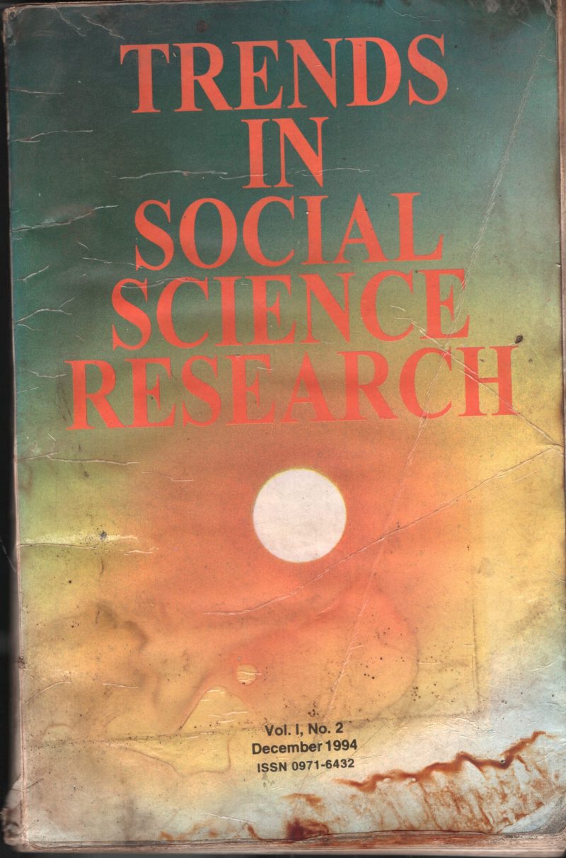 Trends In Social Science Research BY Group Of Editors