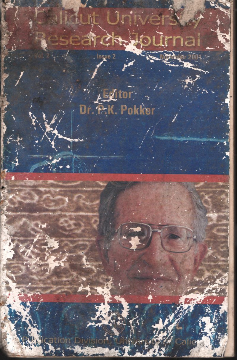 Calicut University Research Journal BY Dr.P.K.Pokker