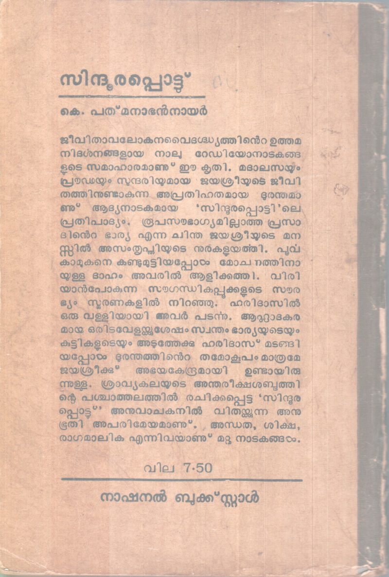 SIDHOORAPOTTU BY K. PATHMANABHAN - Image 2