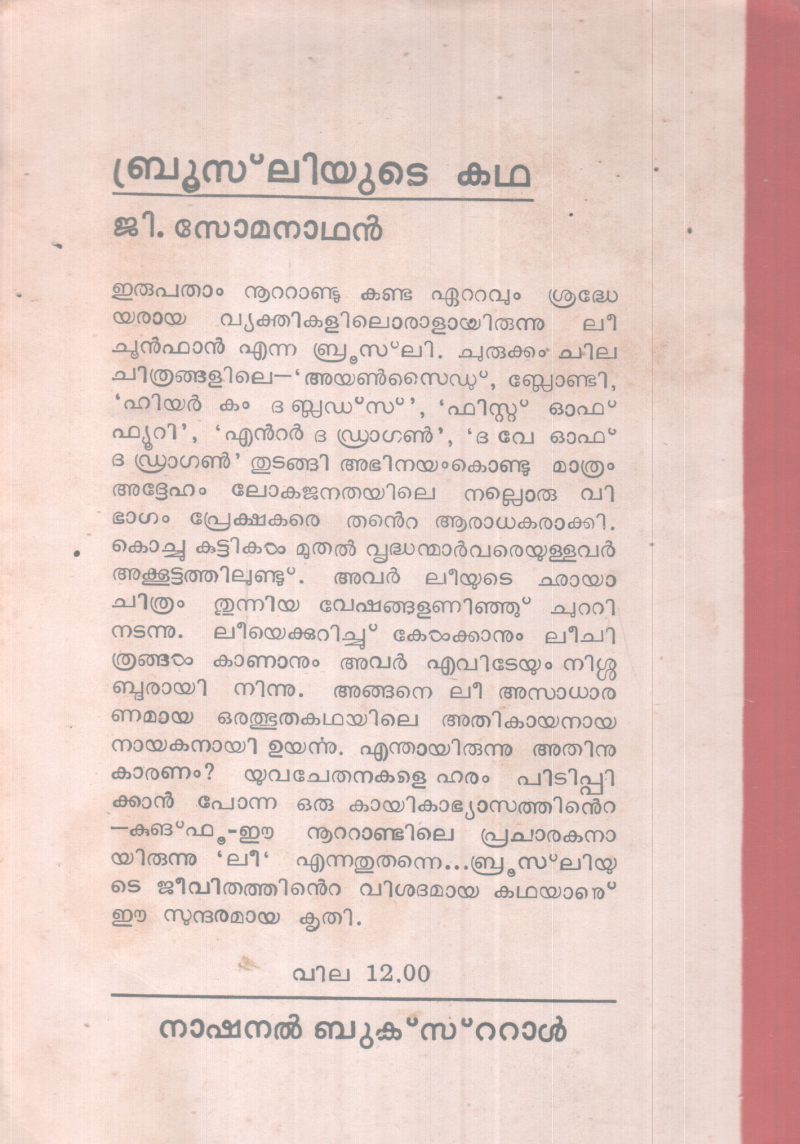 BRUCELEEYUTE KADHA BY G. SOMANATHAN - Image 2