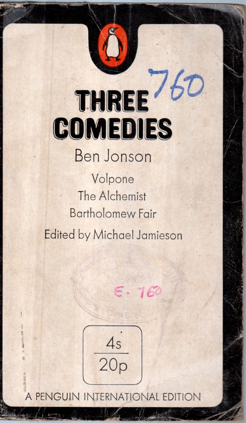 THREE COMEDIES BY BEN JONSON