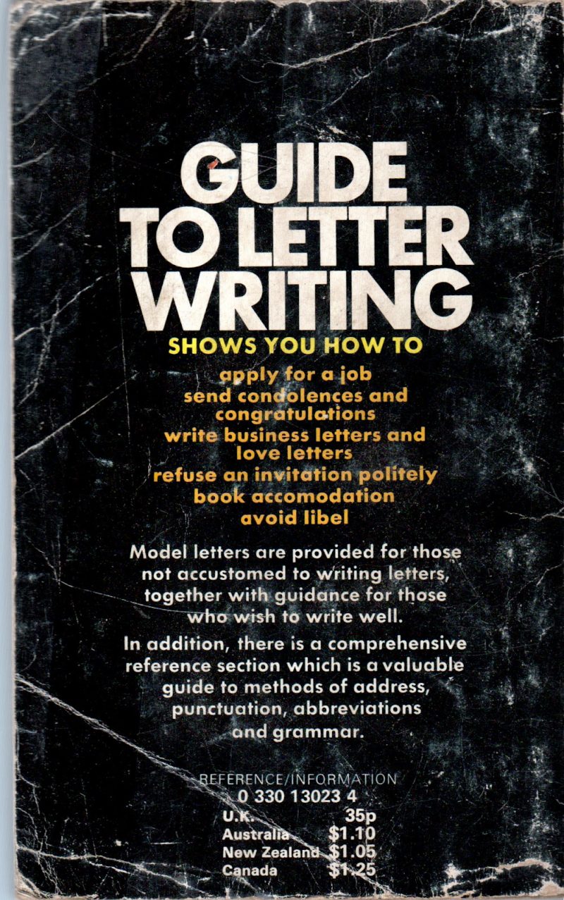 GUIDE TO LETTER WRITING BY K.GRAHAM THOMSON - Image 2