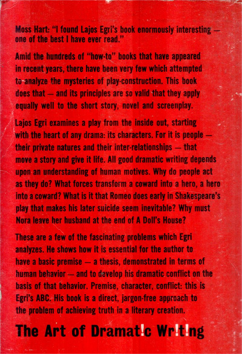 THE ART OF DRAMATIC WRITING BY LAJOS EGRI - Image 2
