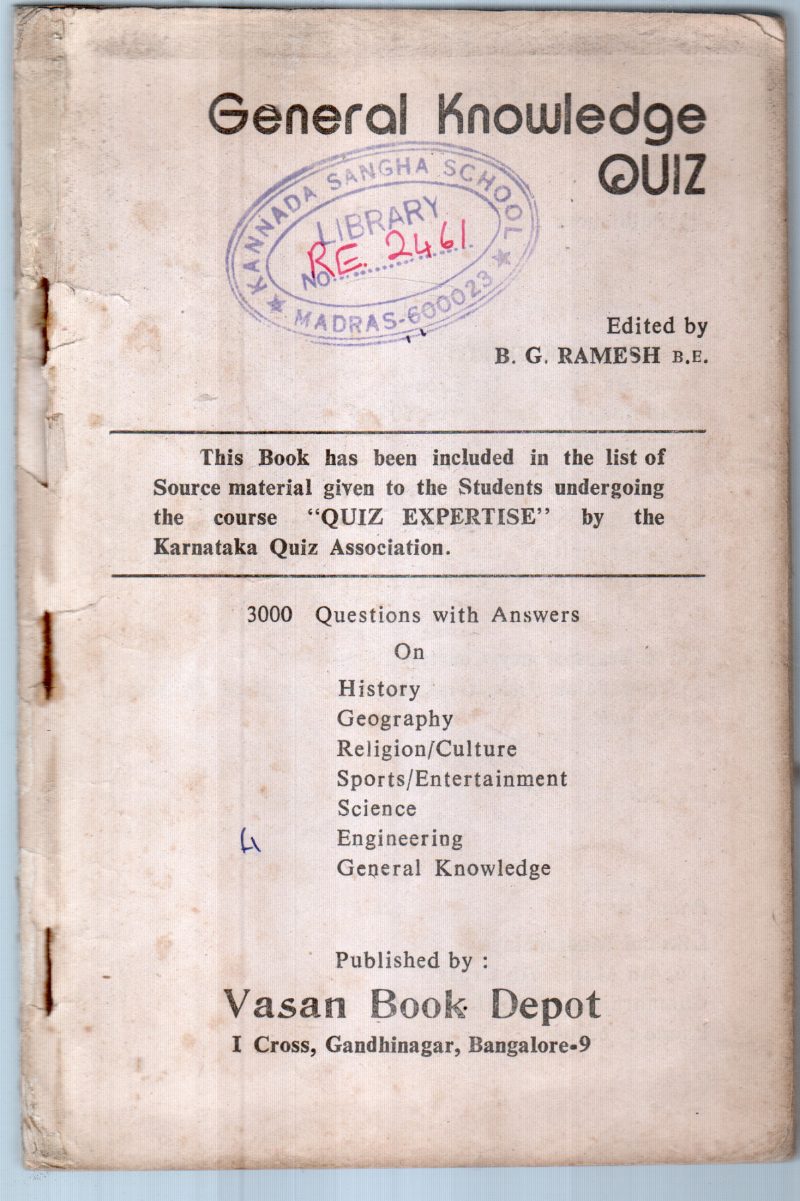 GENERAL KNOWLEDGE QUIZ