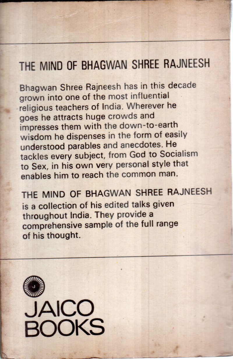 THE MIND OF BHAGAWAN SHREE RAJNEESH BY BHAGAWAN SHREE RAJNEESH - Image 2