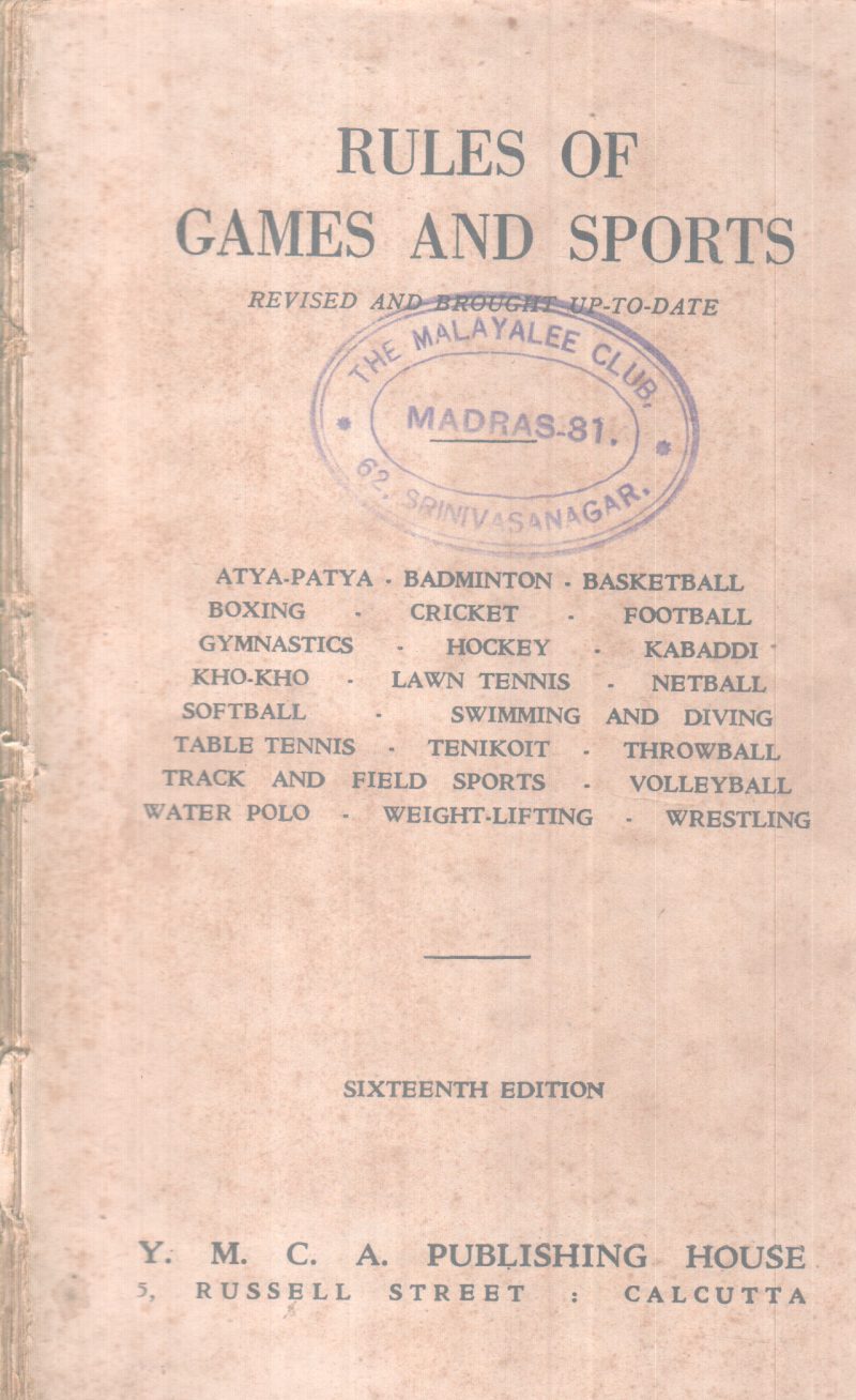 RULES OF GAMES AND SPORTS BY GROUP OF EDITORS