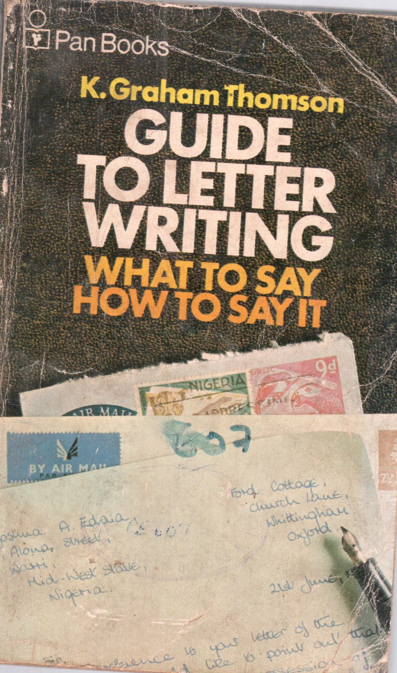 GUIDE TO LETTER WRITING WHAT BY K. GRAHAM THOMSON