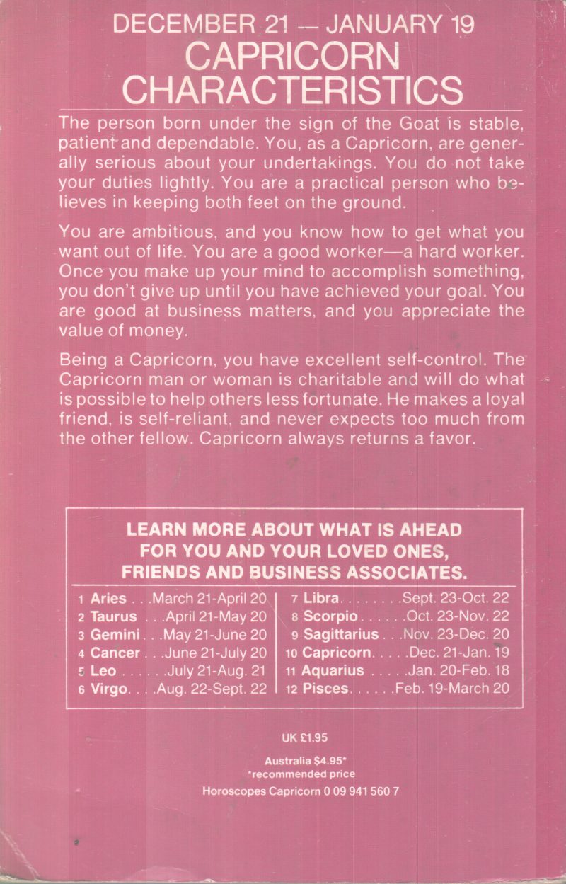 CAPRICORN 1986 SUPER HOROSCOPE BY GROUP OF EDITORS - Image 2