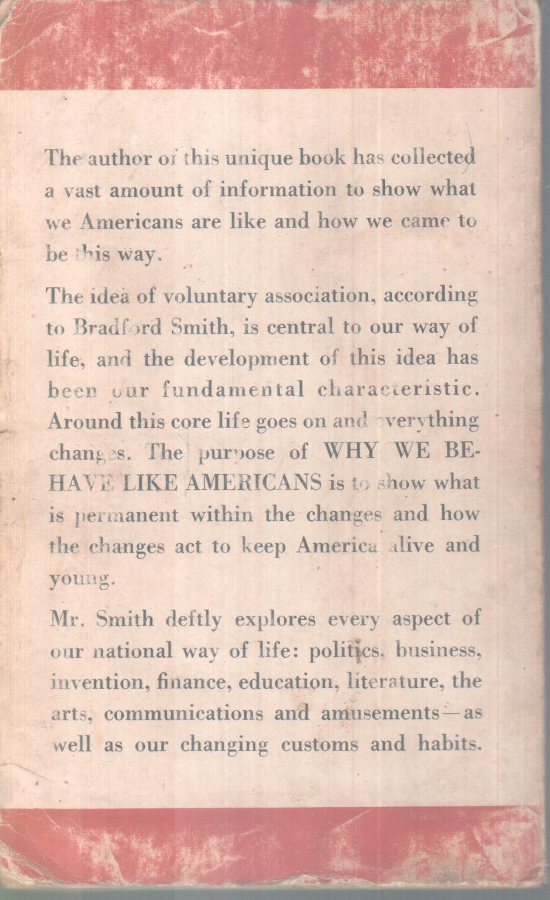 WHY WE BEHAVE LIKE AMERICANS BY BRANDFORD SMITH - Image 2