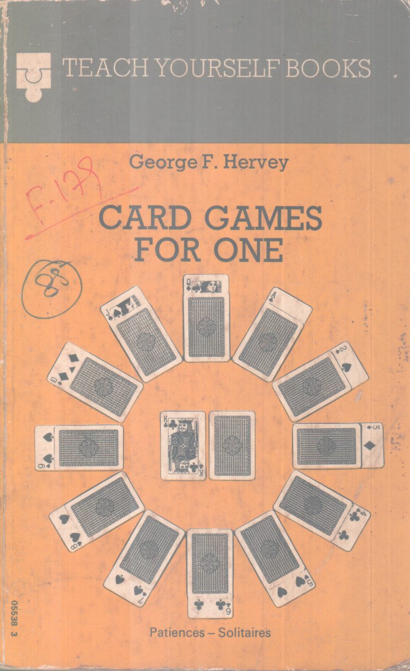 CARD GAMES FOR ONES BY GEORGE F. HERVEY