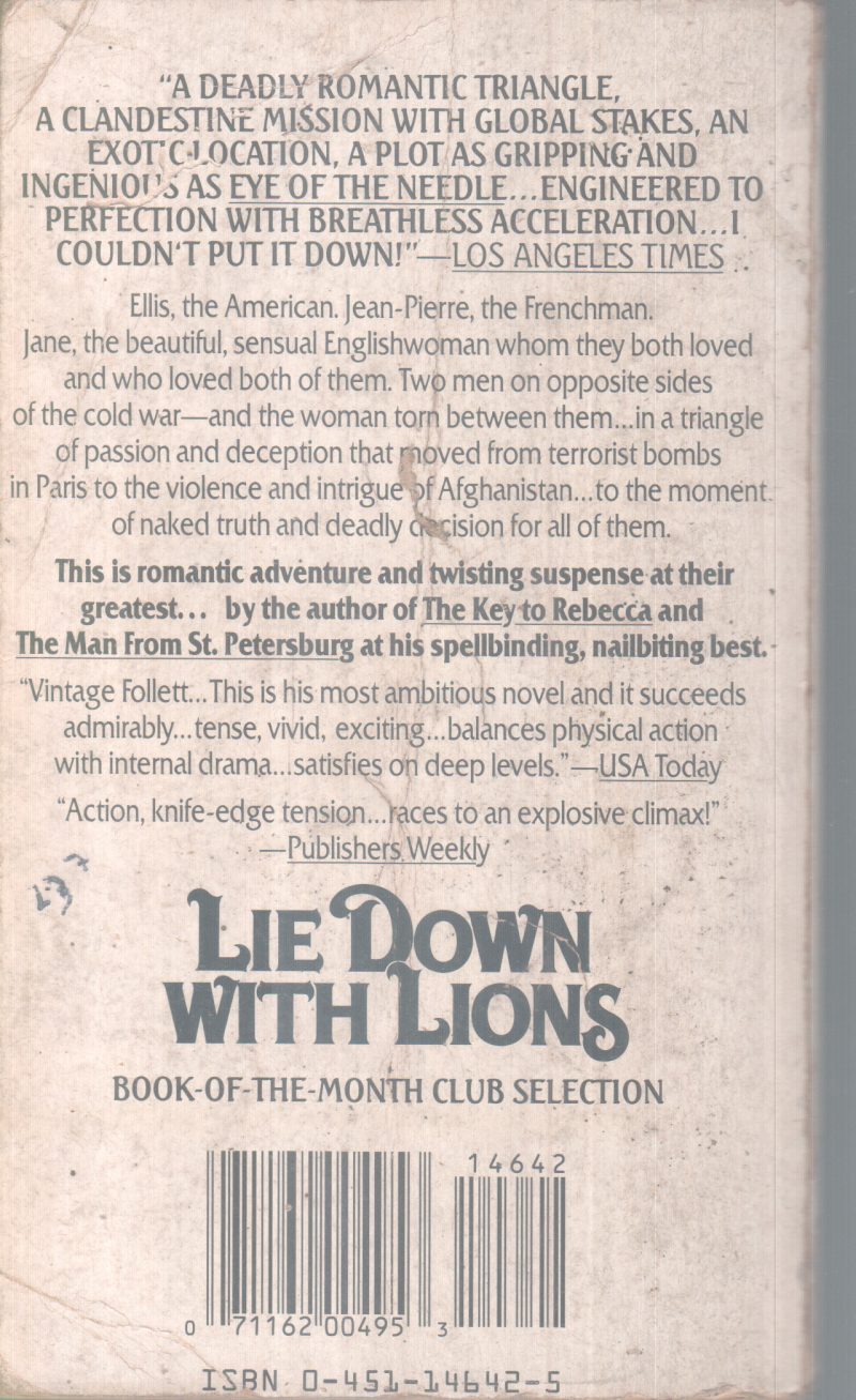LIE DOWN WITH LIONS BY KEN FOLLETT`` - Image 2