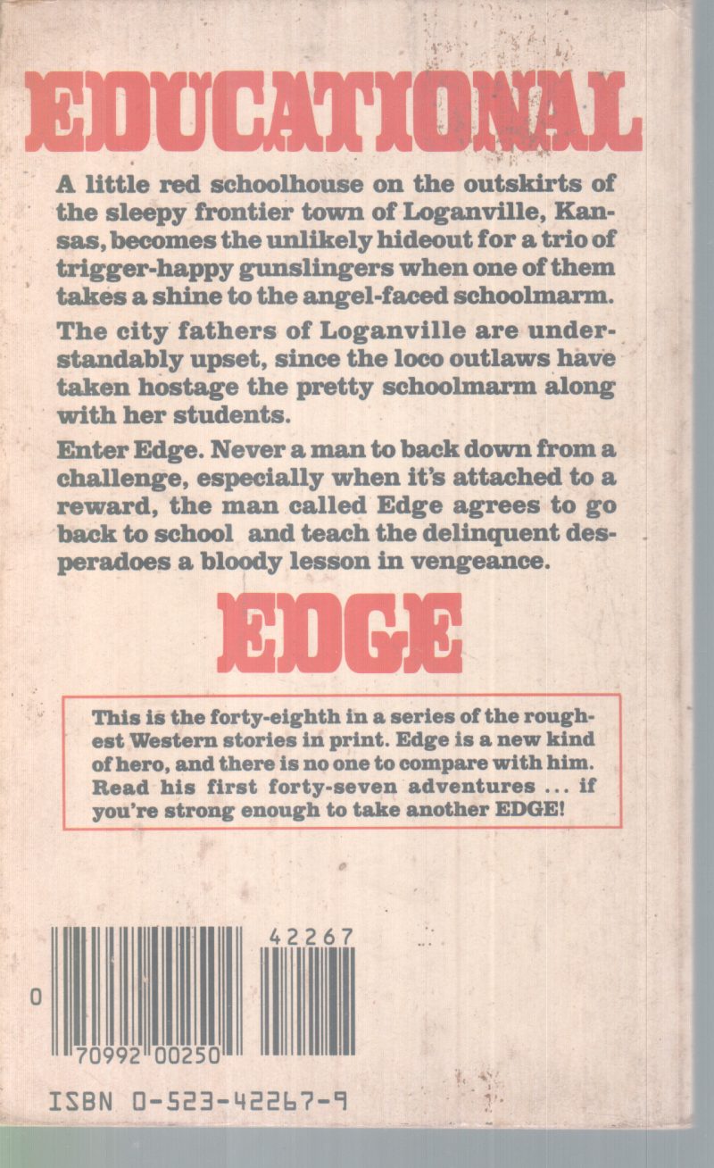 EDGE- SCHOOL FOR SLAUGHTER BY GEORGE G. GILMAN - Image 2