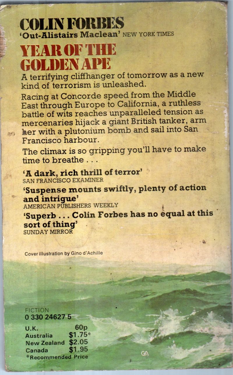 YEAR OF THE GOLDEN APE BY COLIN FORBES - Image 2