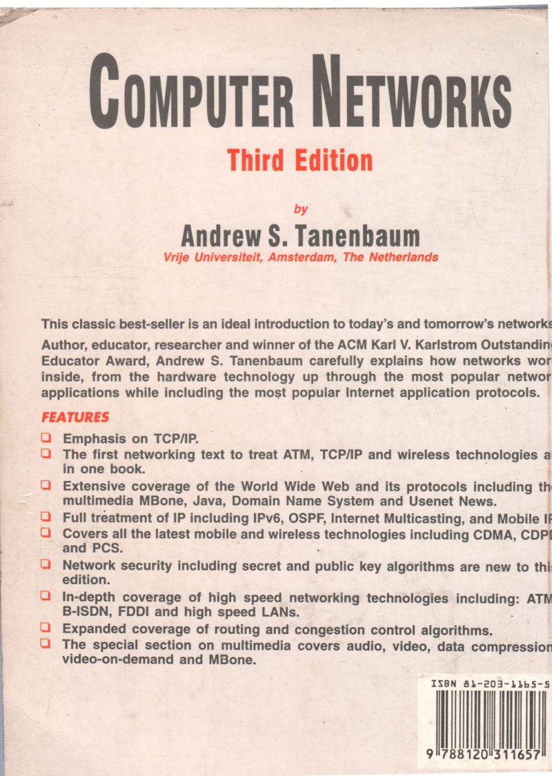 COMPUTER NETWORKS BY ANDREW S. TANENBAUM - Image 2