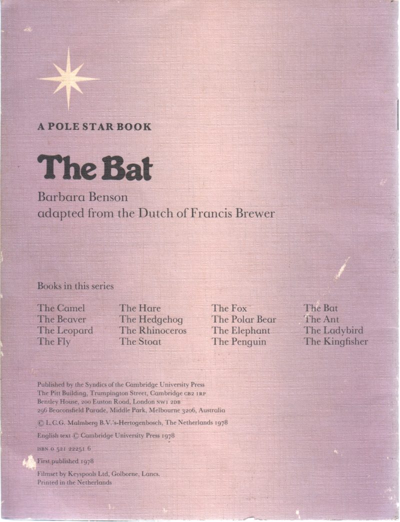 THE BAT BY BARBARA BENSON - Image 2