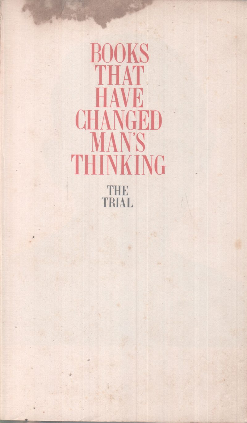BOOKS THAT HAVE CHANGED MAN'S THINKING BY GROUP OF EDITORS