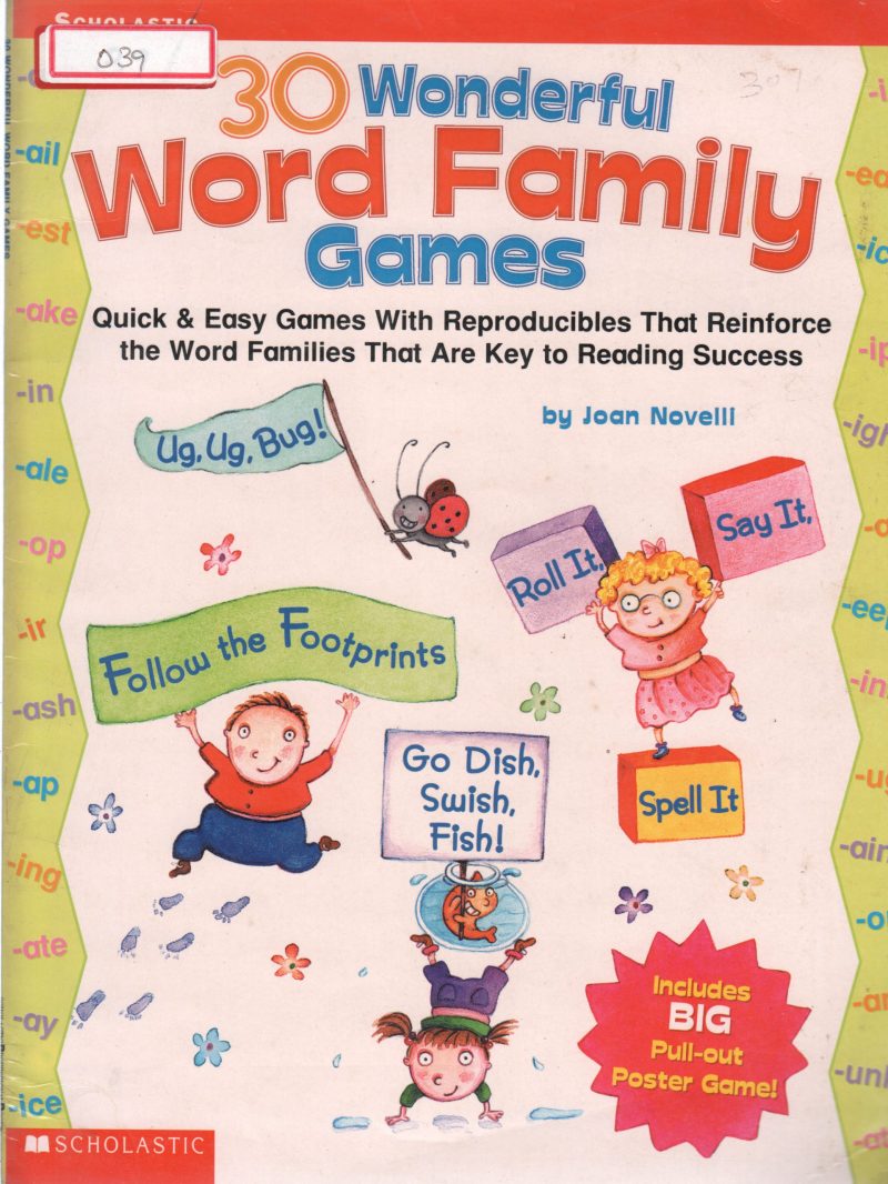 30 WONDERFUL WORD FAMILY GAMES BY JOAN NOVELLI