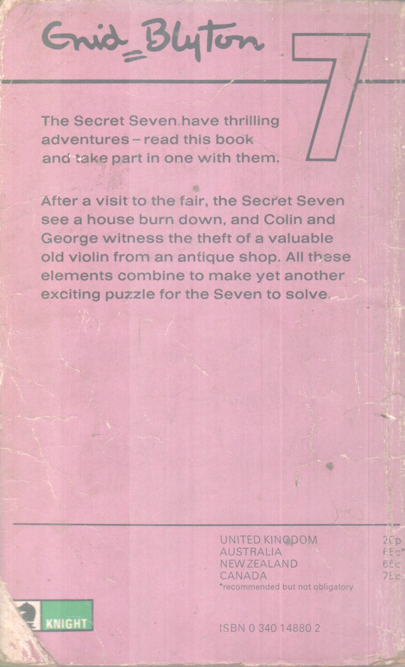 PUZZLE FOR THE SECRET SEVEN BY ENID BLYTON - Image 2