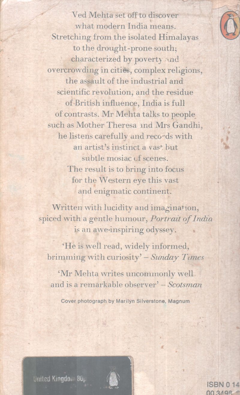 PORTRAIT OF INDIA BY VED MEHTA - Image 2