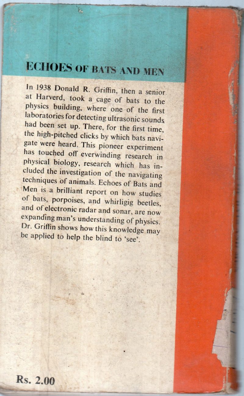 ECHOES OF BATS AND MEN BY DONALD R.GRIFFIN - Image 2