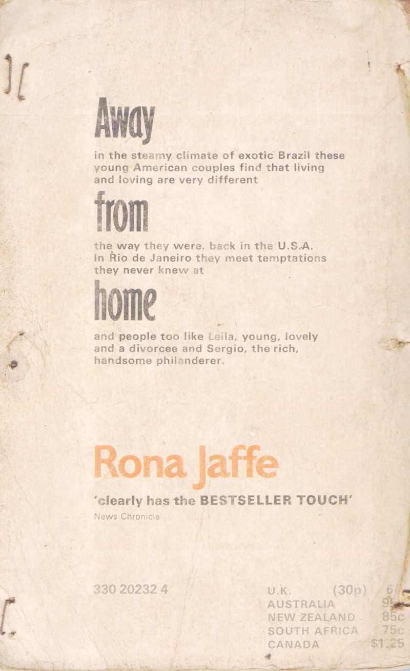 AWAY FROM HOME BY RONA JAFFE - Image 2