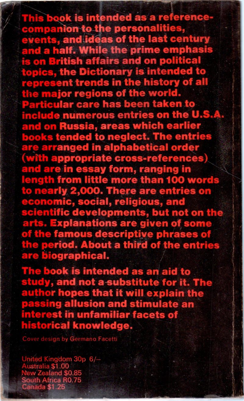 A DICTIONARY OF MODERN HISTORY BY A.W.PALMER - Image 2
