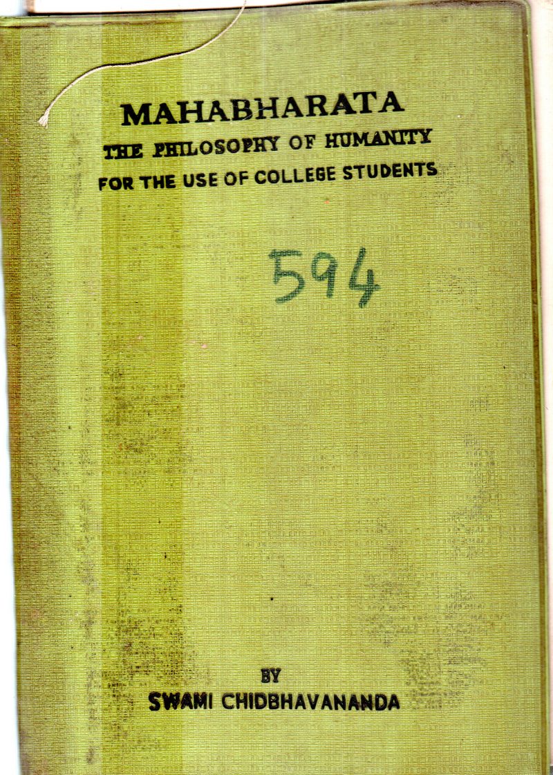 MAHABHARATA BY SWAMI CHIDBHAVANANDA